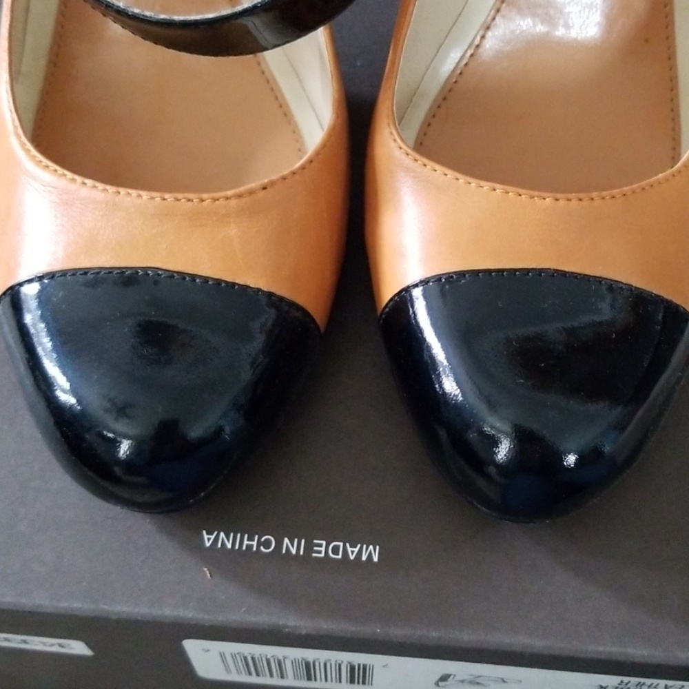 ENZO ANGIOLINI Tan/black leather  size 5.5 - Picture 4 of 7